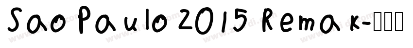 Sao Paulo 2015 Remak字体转换